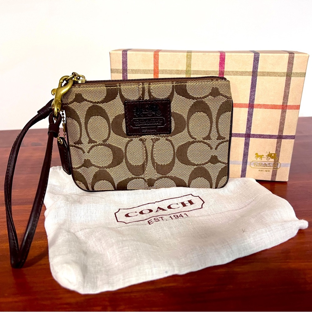 Coach Signature Wristlet